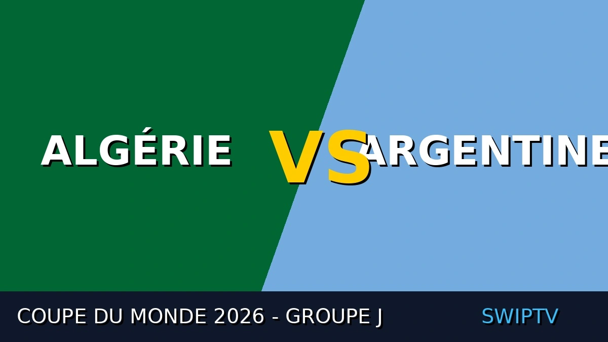 Match Algérie Argentine Coupe du Monde 2026